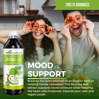 Foto 5 | Suplemento Herbal Extracto De Hoja De Graviola A Base De Hierbas 15 Veces 355 Ml - Venta Internacional.