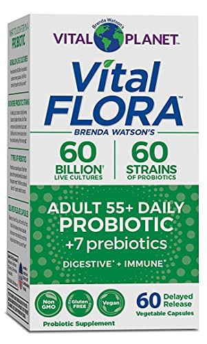Foto 2 pulgar | Probiótico Vital Planet Vital Flora Adult 55+ 60 Cápsulas - Venta Internacional.