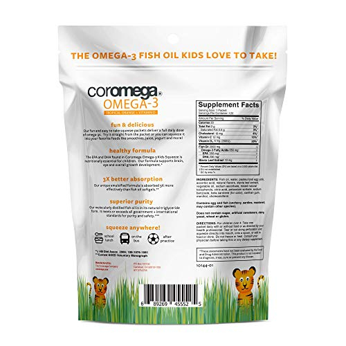 Foto 3 pulgar | Suplemento De Aceite De Pescado Omega 3 De Coromega Kids 650 Mg Con Vitamina D - Venta Internacional.