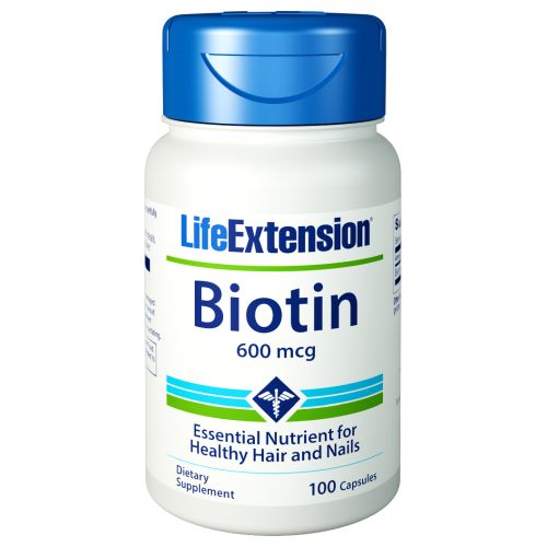 Foto 2 pulgar | Suplemento Life Extension Biotina 600 Mcg 100 Cápsulas - Venta Internacional.