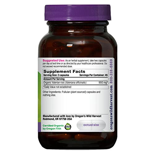 Foto 3 pulgar | Suplemento De Valeriana De Cosecha Silvestre De Oregón, 900 Mg, 90 Cápsulas - Venta Internacional.
