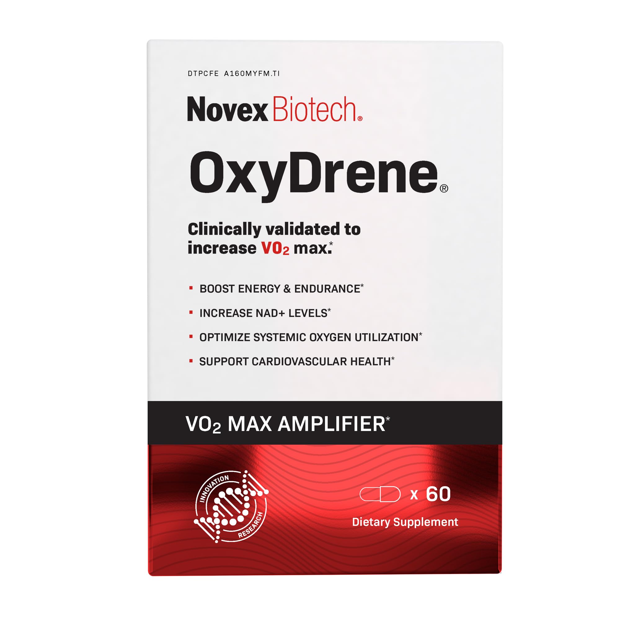 Foto 2 pulgar | Suplemento Novex Biotech Oxydrene Nad+ Enhancer 60 Cápsulas - Venta Internacional.