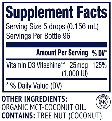 Foto 5 pulgar | Suplemento Vimergy De Vitamina D3 Vegana, 1000 Ui, 15 Ml, Orgánico - Venta Internacional.