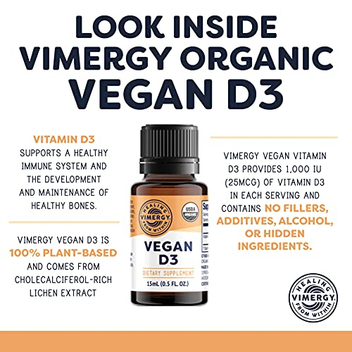 Foto 6 pulgar | Suplemento Vimergy De Vitamina D3 Vegana, 1000 Ui, 15 Ml, Orgánico - Venta Internacional.
