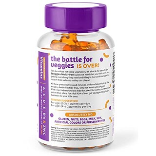Foto 3 | Gomitas Multivitamínicas Squiggles Kids De 100 Unidades Con Hierro All-natura - Venta Internacional.