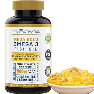 Foto 1 | Complementa Las Cápsulas Blandas De 2000 Mg De Aceite De Pescado Omega 3 De Total Activation - Venta Internacional.