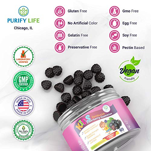 Foto 7 pulgar | Gomitas De Saúco Purify Life Sambucus Para Niños Con 60 Días De Cena - Venta Internacional.