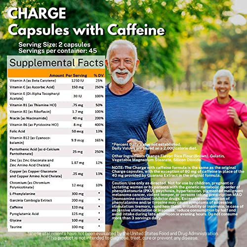 Foto 4 pulgar | Suplemento Omnitrition Charge Capsules Con Cafeína 90 Cápsulas - Venta Internacional.