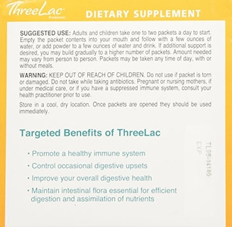 Foto 4 | Suplemento Global Health Trax Threelac Original, 60 Porciones - Venta Internacional.
