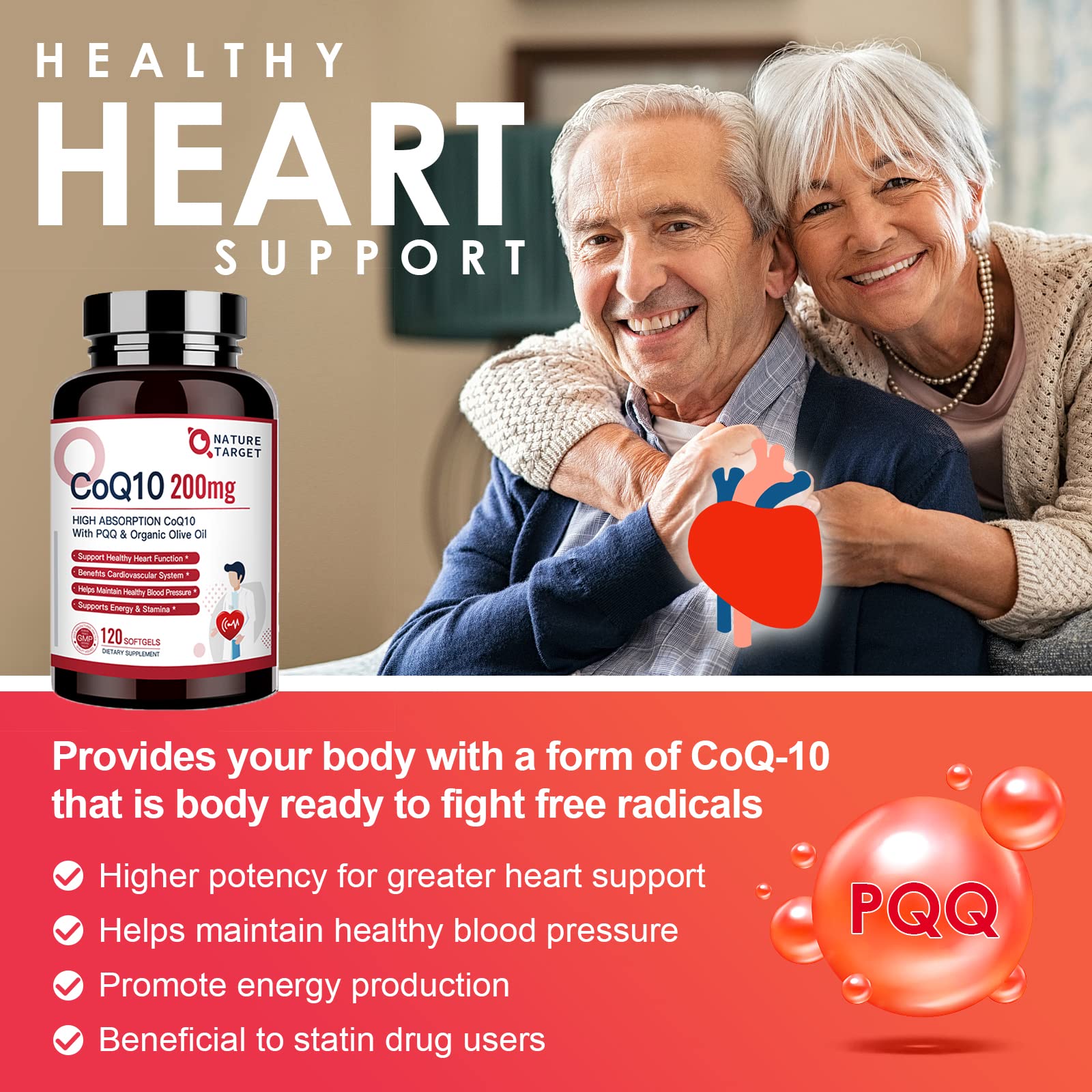 Foto 4 pulgar | Cápsulas Blandas De 200 Mg De Coq10 + Pqq Con Aceite De Oliva Orgánico 120 Porciones - Venta Internacional.