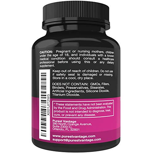 Foto 4 pulgar | Suplemento Purest Vantage D De Manosa 600 Mg Con Arándano 120 C - Venta Internacional.