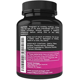 Foto 3 | Suplemento Purest Vantage D De Manosa 600 Mg Con Arándano 120 C - Venta Internacional.