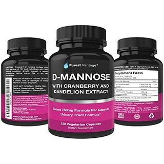 Foto 4 | Suplemento Purest Vantage D De Manosa 600 Mg Con Arándano 120 C - Venta Internacional.