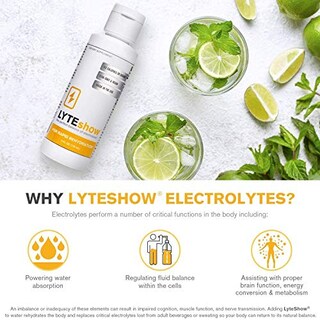 Foto 2 | Electrolyte Drops Lyteshow, Sin Azúcar, 118 Ml, 40 Porciones - Venta Internacional.
