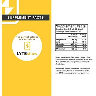 Foto 4 | Electrolyte Drops Lyteshow, Sin Azúcar, 118 Ml, 40 Porciones - Venta Internacional.