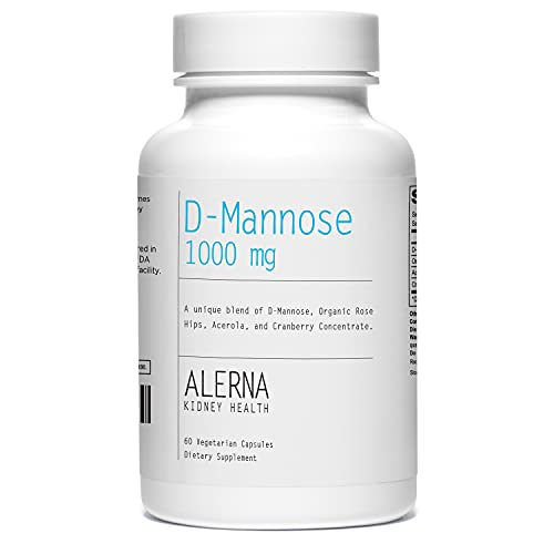 Suplemento Alerna Kidney Health D-manosa 500 Mg 60 Cápsulas - Venta Internacional.
