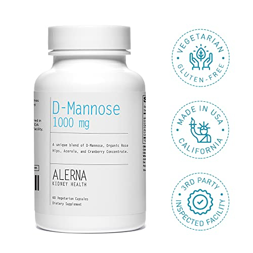 Foto 7 | Suplemento Alerna Kidney Health D-manosa 500 Mg 60 Cápsulas - Venta Internacional.