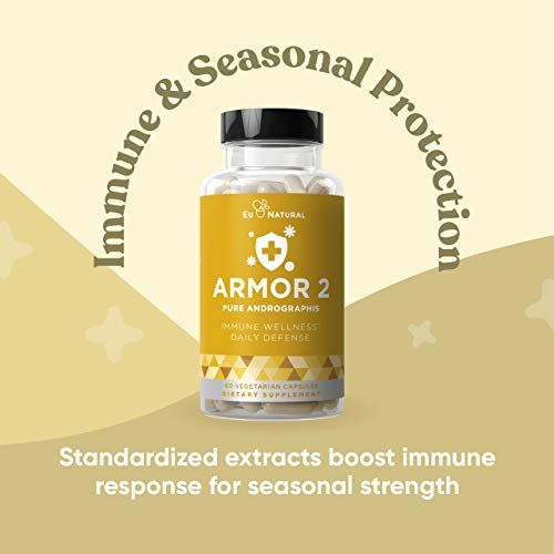 Foto 4 pulgar | Suplemento Eu Natural Armor 2 Andrographis Pure 800 Mg 60 Cápsulas - Venta Internacional.