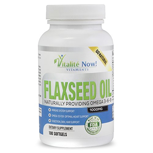 Foto 1 | Cápsulas Blandas De Aceite De Linaza Vitalité Now! 1000 Mg Orgánicos, 100 Unidades - Venta Internacional.