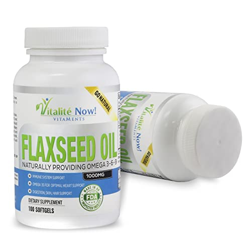 Foto 4 pulgar | Cápsulas Blandas De Aceite De Linaza Vitalité Now! 1000 Mg Orgánicos, 100 Unidades - Venta Internacional.