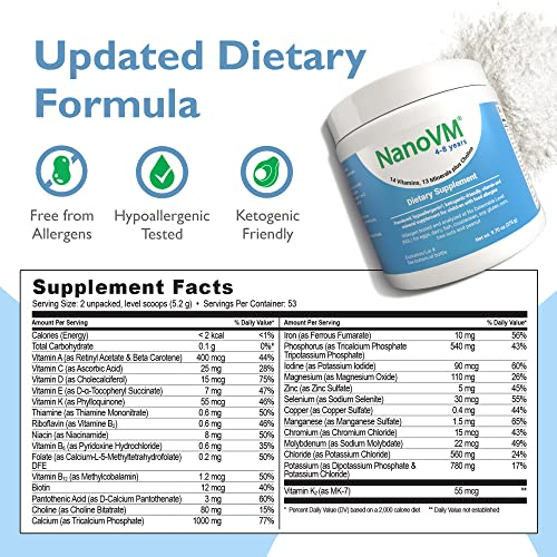 Foto 4 pulgar | Suplemento Nanovm 4-8 De Solace Nutrition Para Niños 275 G - Venta Internacional.