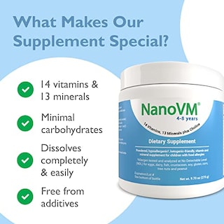 Foto 6 | Suplemento Nanovm 4-8 De Solace Nutrition Para Niños 275 G - Venta Internacional.