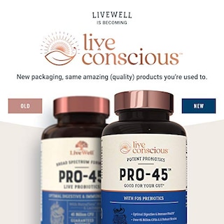 Foto 2 | Suplemento: Fórmula Probiótica Livewell Pro-45, 45 Mil Millones De Cfu - Venta Internacional.