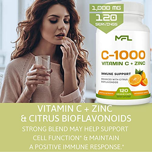 Foto 5 pulgar | Suplemento Muscle Food Labs C-1000 De Vitamina C 1000 Mg Más Zinc 2 - Venta Internacional.