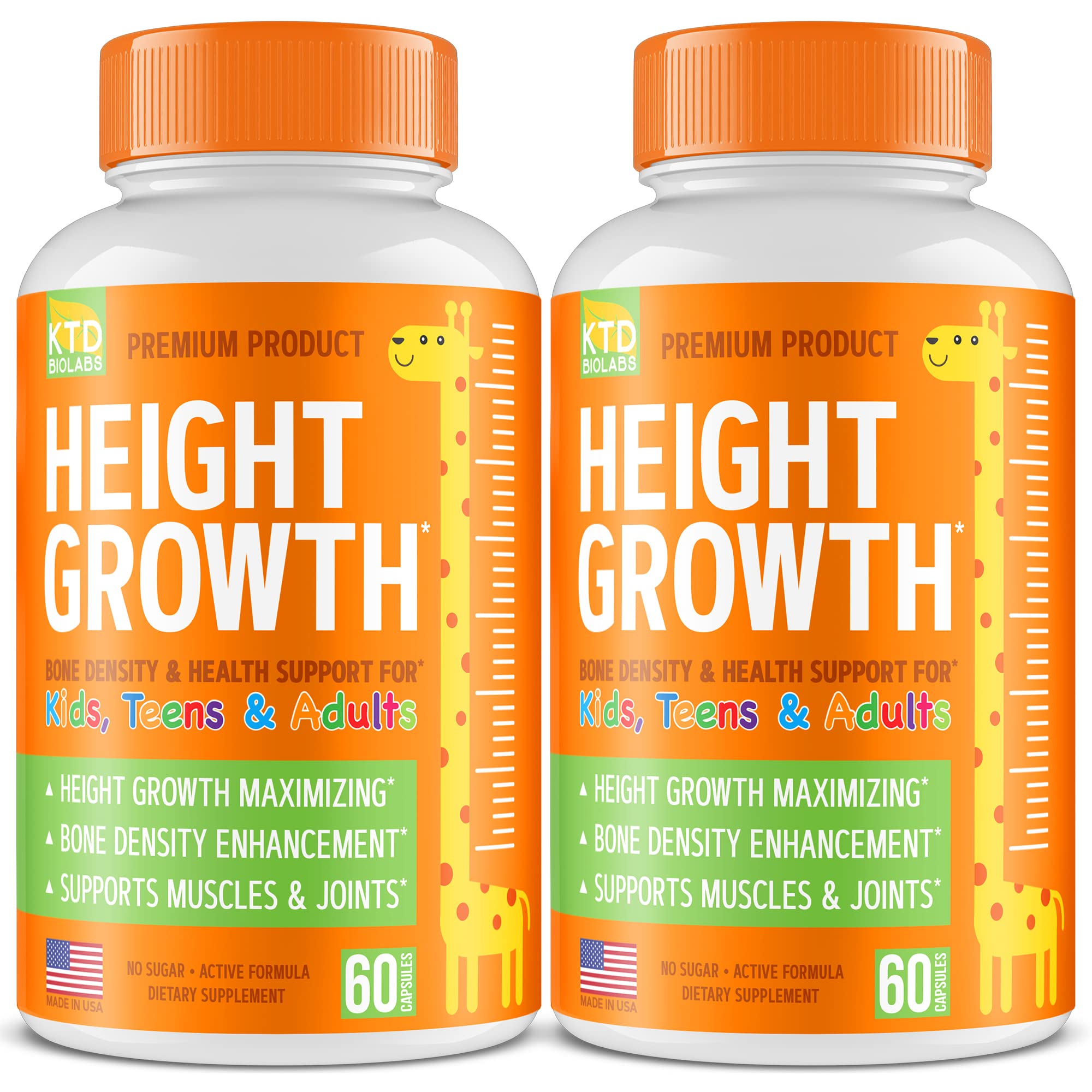 Píldoras Para Crecer En Altura, Ktd Biolabs, Paquete De 2 Unidades, Natural Heig - Venta Internacional.