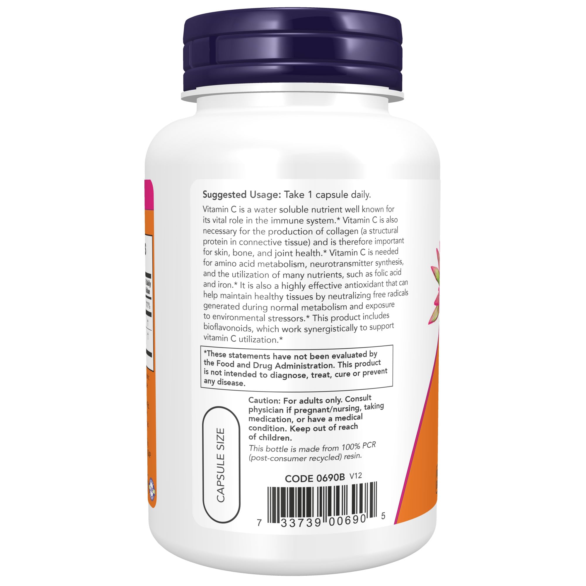 Foto 4 pulgar | Complemente La Vitamina C-1,000 De Now Con 100 Mg De Bioflavonoides - Venta Internacional.