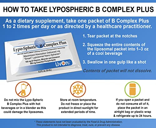 Foto 3 pulgar | Suplemento Lipo-spheric B Complex Plus De Livon Laboratories - Venta Internacional.