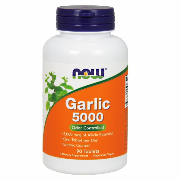 Foto 2 pulgar | Supplement Now Foods Garlic 5000 90 Comprimidos (paquete De 4) - Venta Internacional.