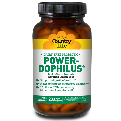 Foto 2 pulgar | Suplemento Country Life Power-dophilus Vegetariano 200 Cápsulas - Venta Internacional.