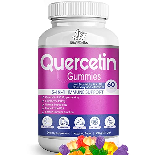Foto 2 pulgar | Suplemento De Gomitas De Quercetina Biovitalica Con Bromelina 750 Mg - Venta Internacional.