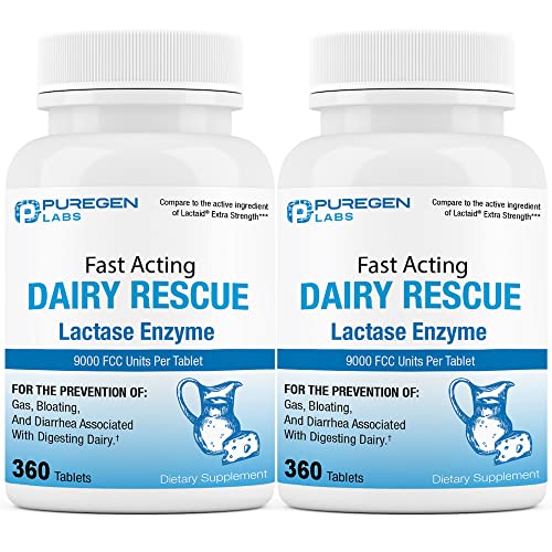 Foto 2 pulgar | Suplemento Enzimático De Lactasa Puregen Labs Dairy Relief 9000 Fcc - Venta Internacional.