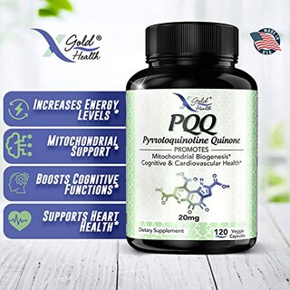 Foto 4 | Cápsulas Vegetarianas Supplement X Gold Health Pqq De 20 Mg (120 Unidades) - Venta Internacional.