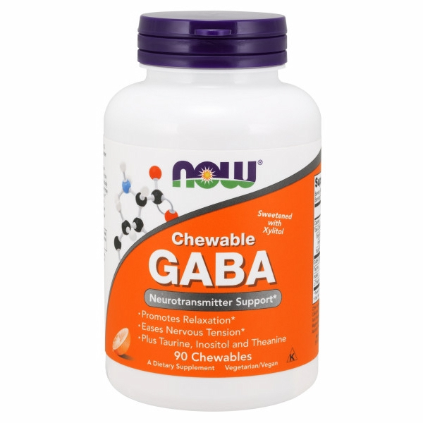 Foto 2 pulgar | Supplement Now Foods Gaba Sabor Naranja 90 Comprimidos Masticables - Venta Internacional.