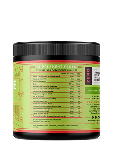 Foto 4 pulgar | Electrolitos En Polvo Keynutrients Sin Calorías 90/40/20 Porciones - Venta Internacional.