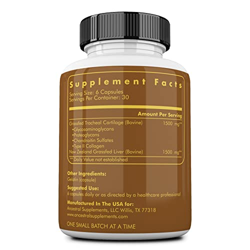 Foto 3 pulgar | Suplemento Ancestral Supplements Carro Traqueal De Res Alimentado Con Pasto - Venta Internacional.