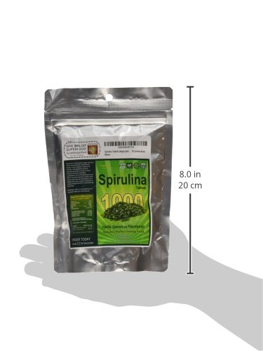 Foto 8 pulgar | Suplemento De Espirulina En Tabletas Sunlit Best Green Organics 1000 - Venta Internacional.