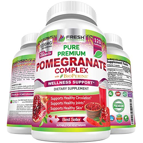 Foto 1 | Suplemento: Jugo De Granada Fresh Healthcare, 1200 Mg, 120 Cápsulas - Venta Internacional.