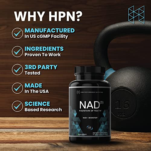 Foto 8 pulgar | Suplemento Hpn Nad+ Booster (nad3) 60 Cápsulas De 1 Mes - Venta Internacional.