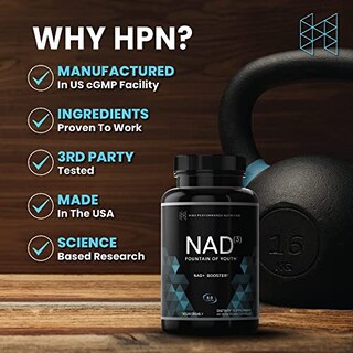 Foto 7 | Suplemento Hpn Nad+ Booster (nad3) 60 Cápsulas De 1 Mes - Venta Internacional.