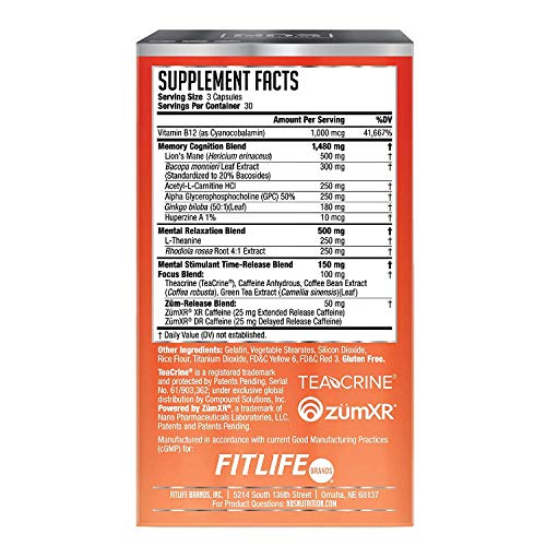 Foto 3 pulgar | Suplemento Nds Nutrition Neuro Sphere Brain Health 90 Cápsulas - Venta Internacional.