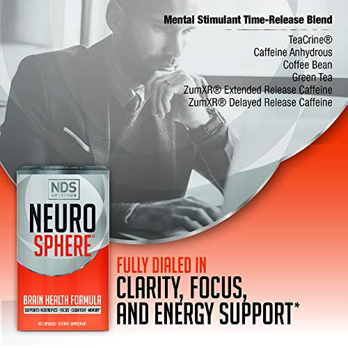 Foto 4 pulgar | Suplemento Nds Nutrition Neuro Sphere Brain Health 90 Cápsulas - Venta Internacional.