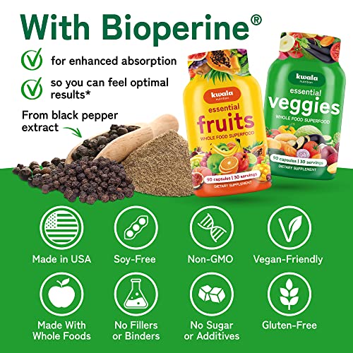 Foto 3 | Suplemento: Equilibrio Energético De Frutas Y Verduras De Kwala Nutrition - Venta Internacional.
