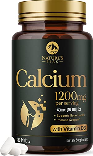 Foto 2 pulgar | Suplemento De Calcio Nature's Peak 1200 Mg Con Vitamina D3 - Venta Internacional.
