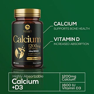 Foto 3 | Suplemento De Calcio Nature's Peak 1200 Mg Con Vitamina D3 - Venta Internacional.
