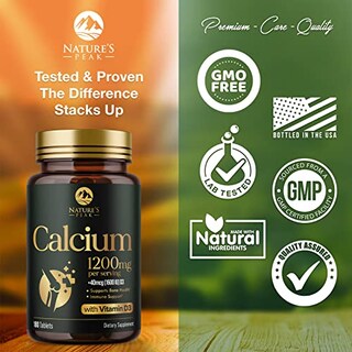 Foto 4 | Suplemento De Calcio Nature's Peak 1200 Mg Con Vitamina D3 - Venta Internacional.