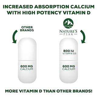 Foto 6 | Suplemento De Calcio Nature's Peak 1200 Mg Con Vitamina D3 - Venta Internacional.